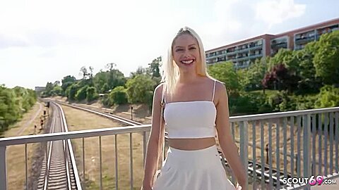 First Anal Sex For Big Clit Blonde Girl Vivian Lola At Pick Up Casting