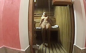 Sauna Solo Fun – Solo Model Fingering At Gym – Sexlikereal