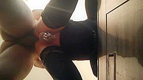 Cynthia sissy in her chastity gets fucked