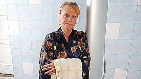Horny Mature Slut Getting Dirty In Her Bathroom – MatureNL
