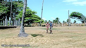 Barbie Banks & James Brossman: Ebony Beauty Meets Raw Passion Outdoors – MMM100